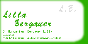 lilla bergauer business card